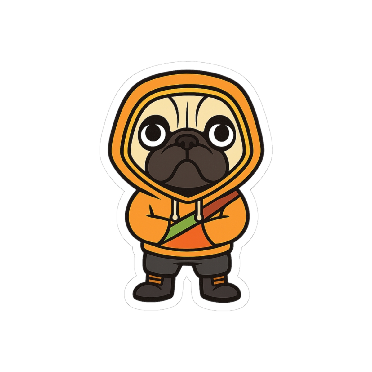 Doggo Battle Royale Character Gamer Sticker