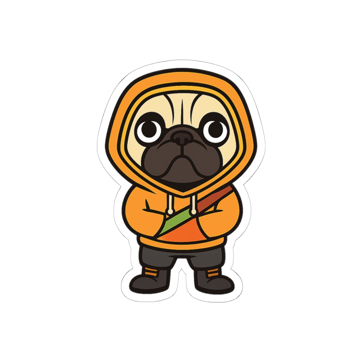 Doggo Battle Royale Character Sticker | Cute Gamer Vinyl Decal