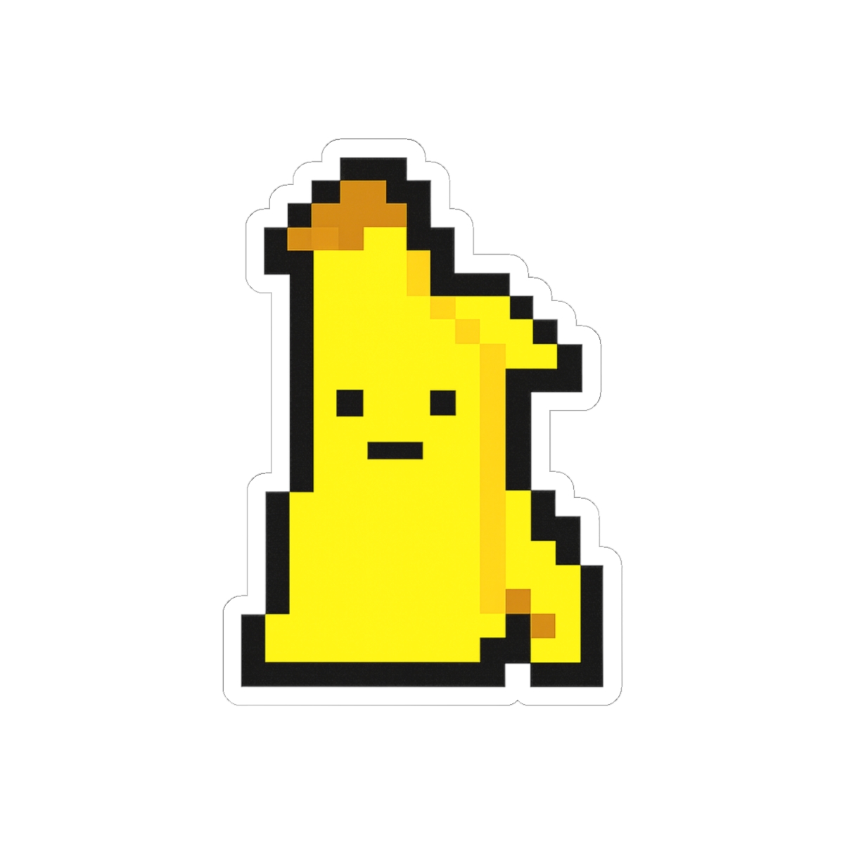 Peely Pixel Art Sticker | Cute Retro Vinyl Decal