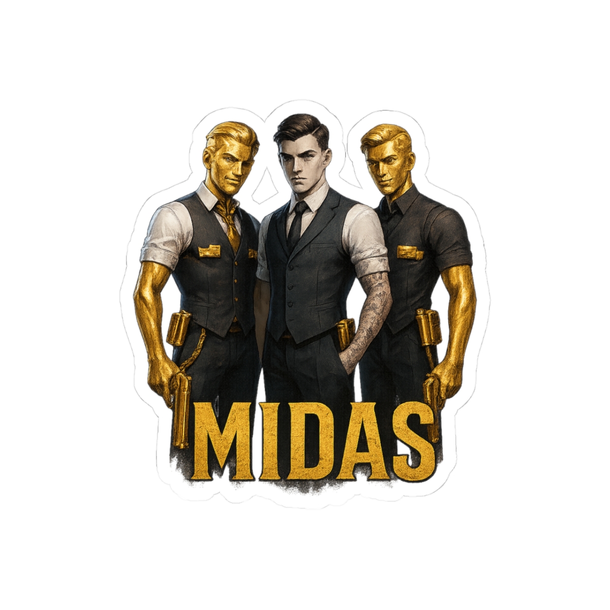 Gold Midas Team Bold Mythical Sticker