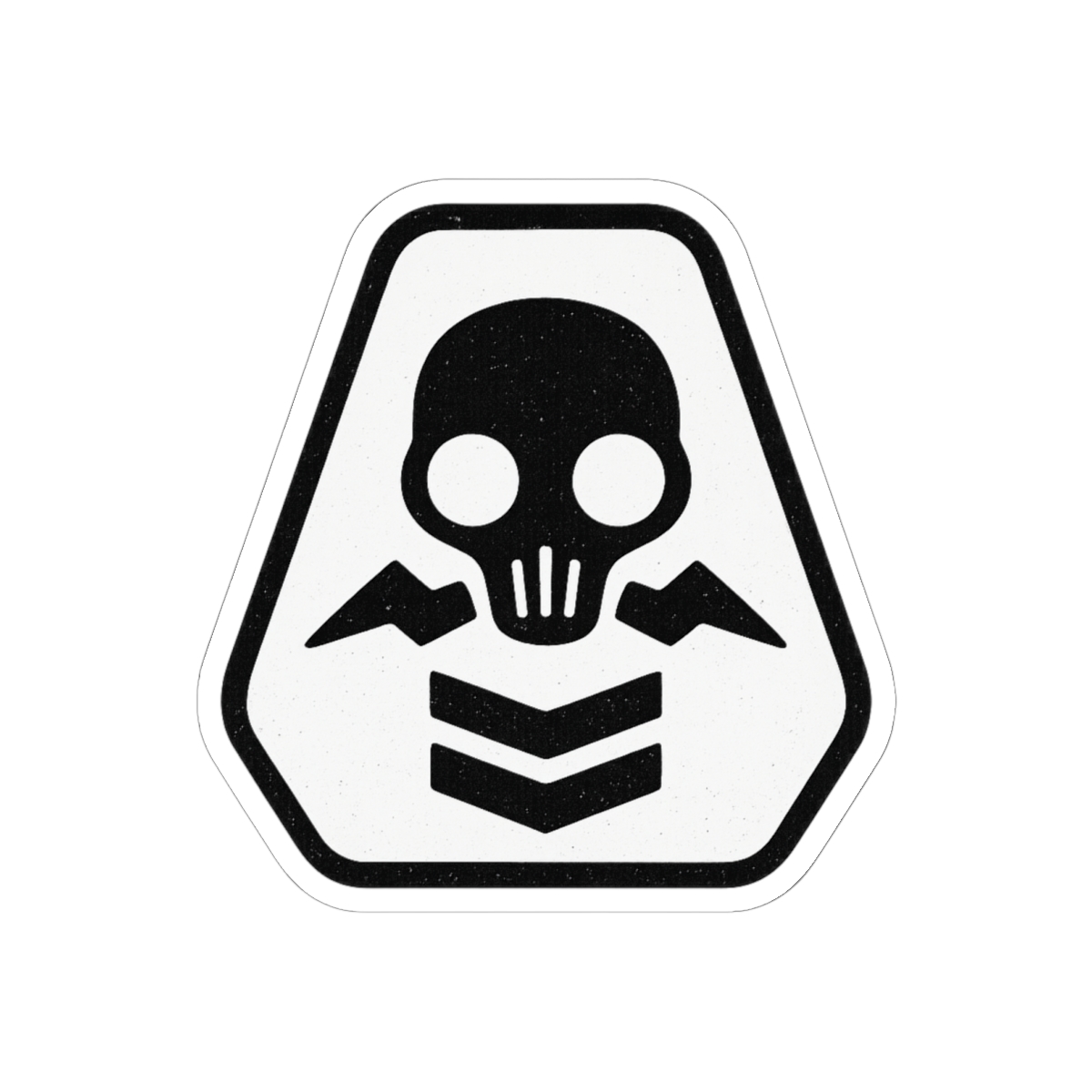 Fortnite Shadow Logo Sticker | Bold Black Vinyl Decal