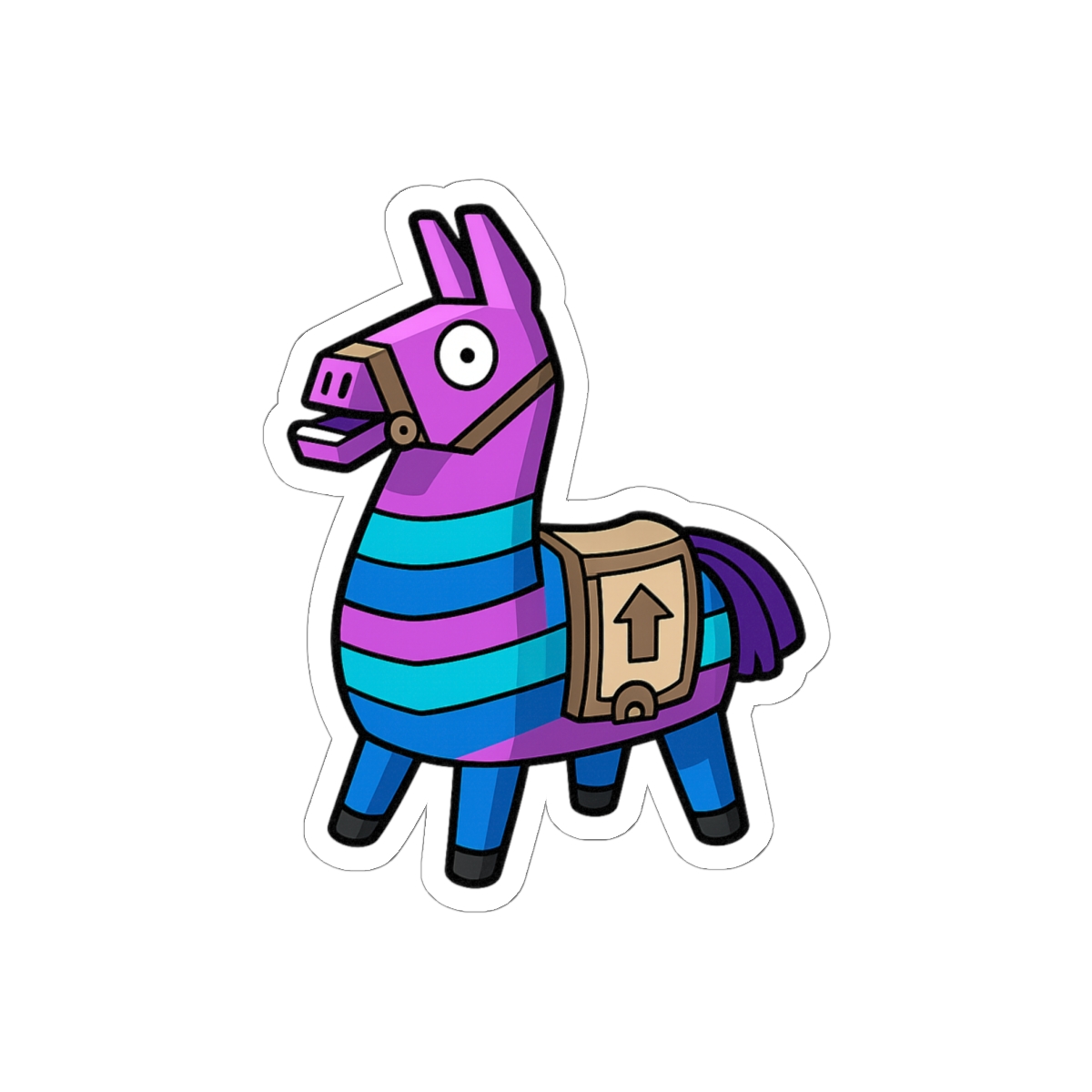 Llama Battle Royale Character Sticker | Cute Vinyl Decal