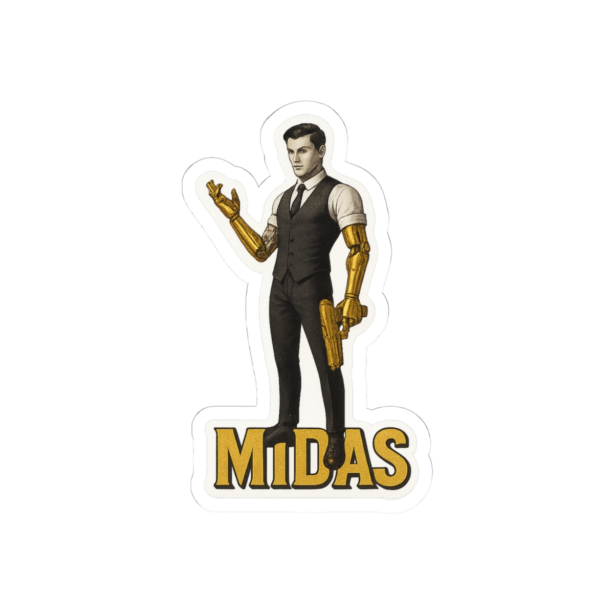 Midas Skin Sticker | Bold Golden Vinyl Decal