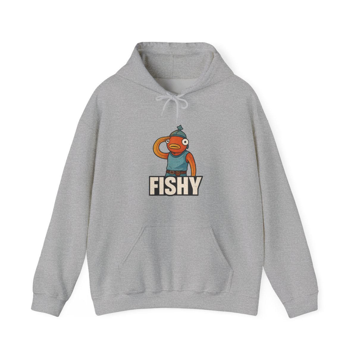 Epic Fortnite Fishy Mascot Graphic Hoodie