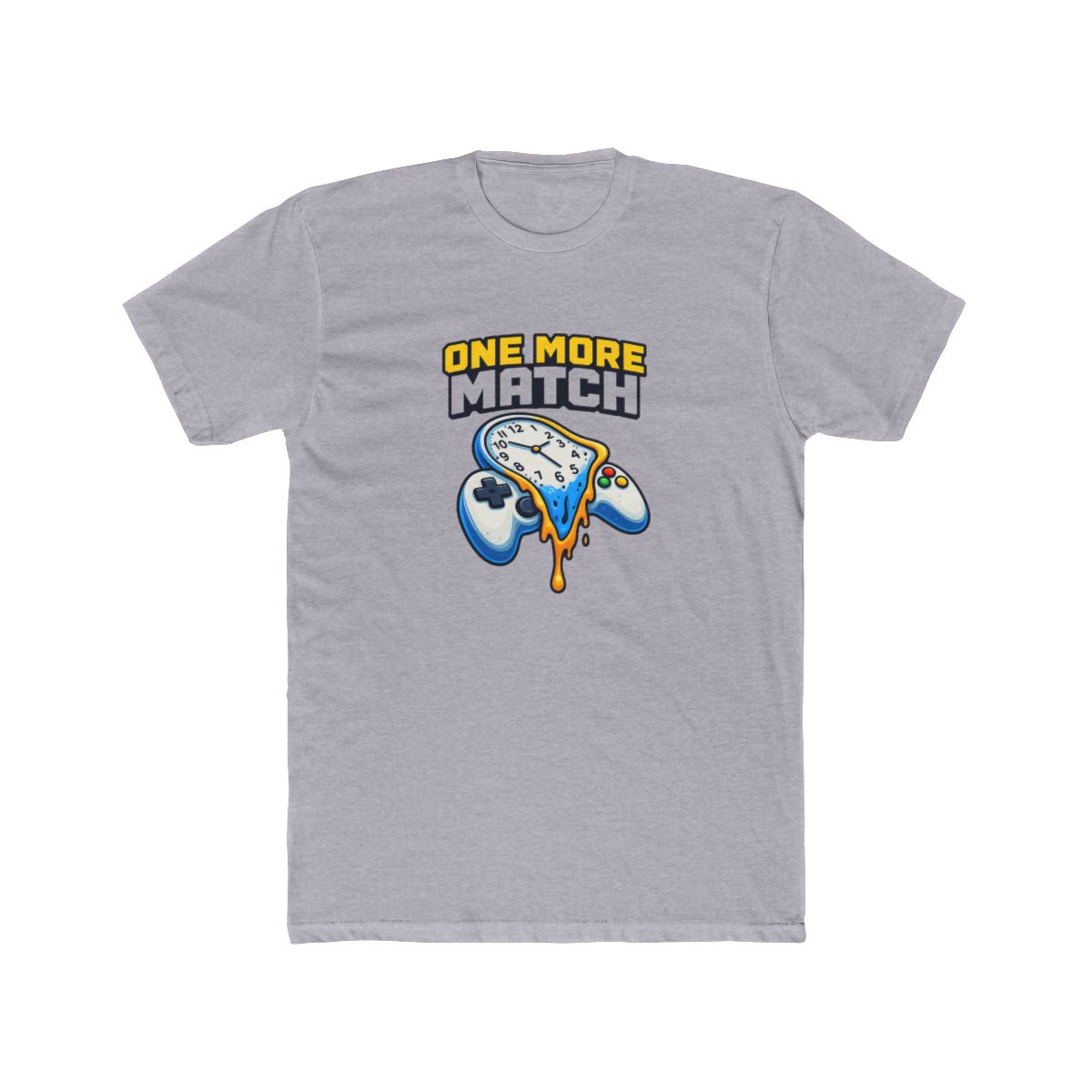 One More Match Melting Clock | Gamer Tee, Gaming Humor Shirt, Late Night Gift