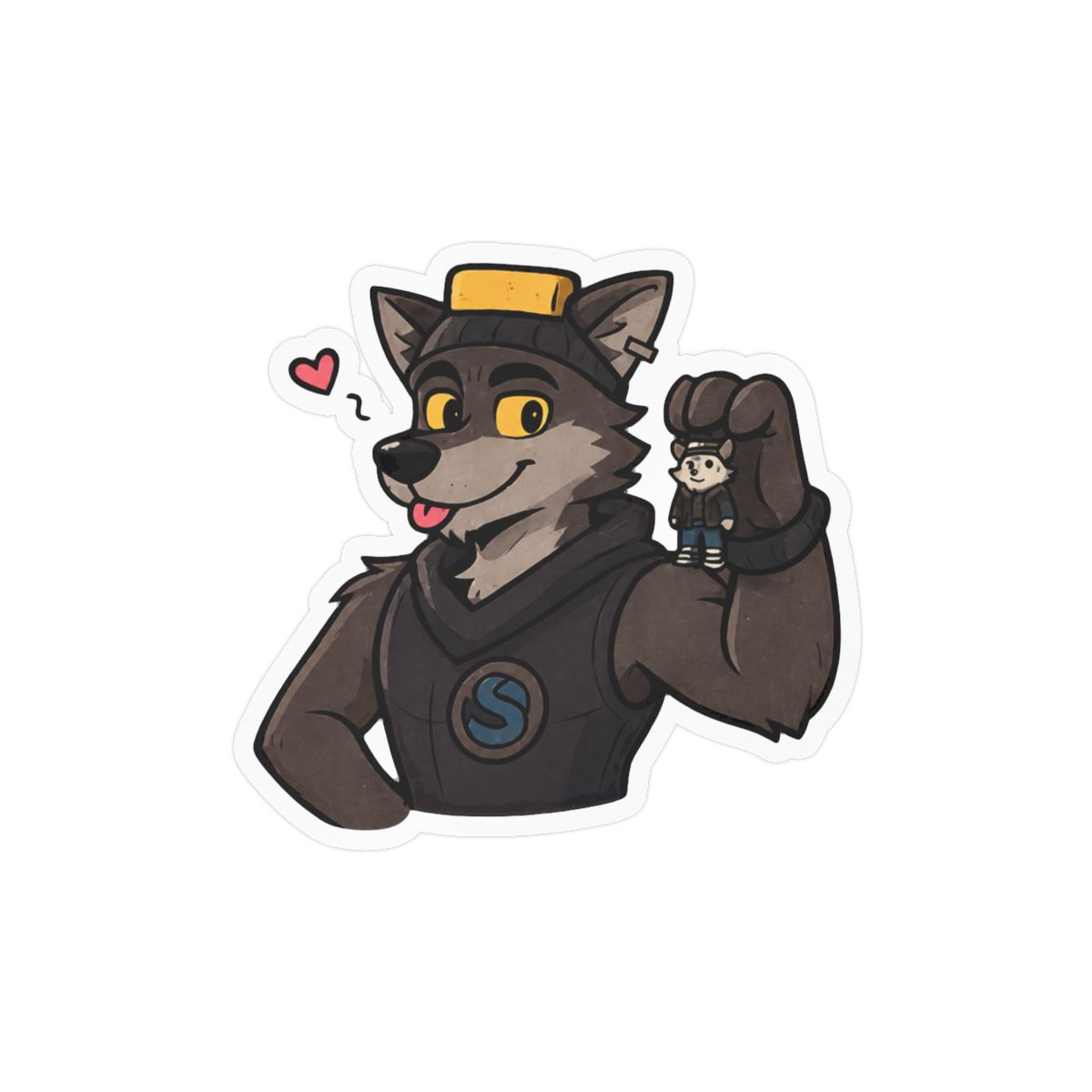 Fortnite Wendell Holding Mini Wendell Sticker | Cute Vinyl Decal