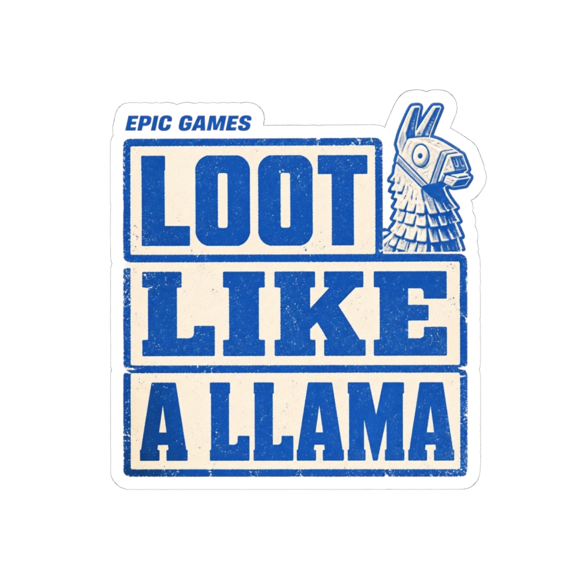 Fortnite "Loot Like A Llama" Sticker - Fortnite official Stickers merch