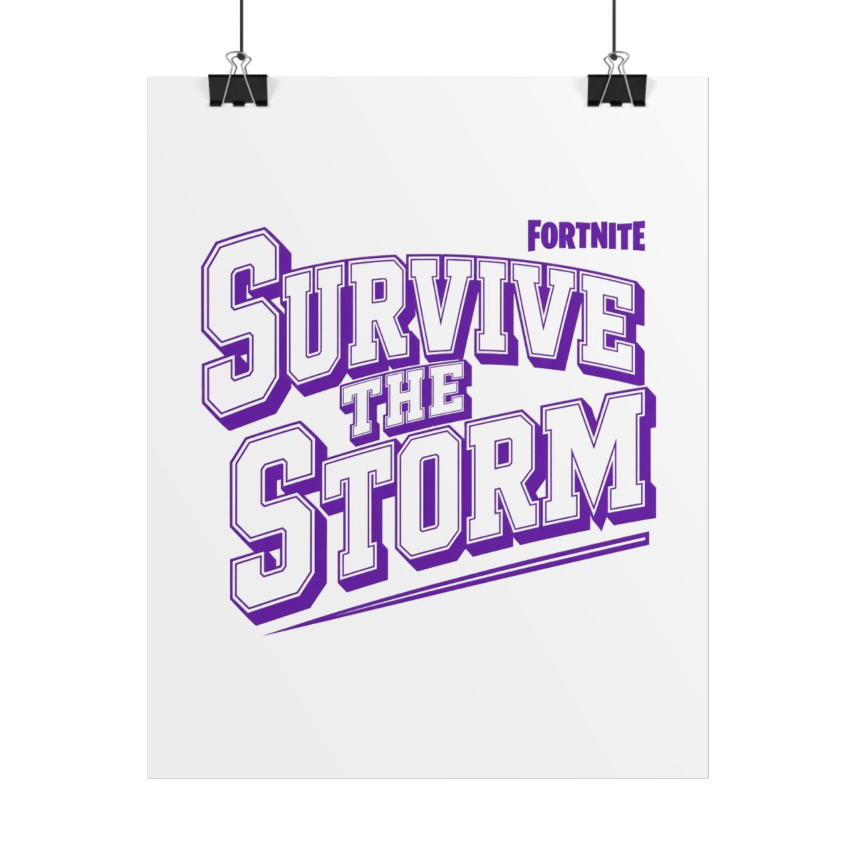 Fortnite "Survive the Storm" Poster - Fortnite official Posters & Wall Art merch