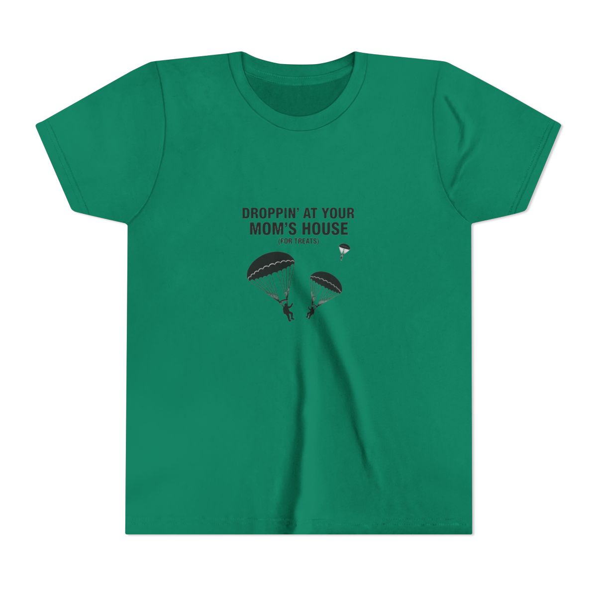 Droppin' At Your Mom's House Battle Royale Gamer Kids T Shirt