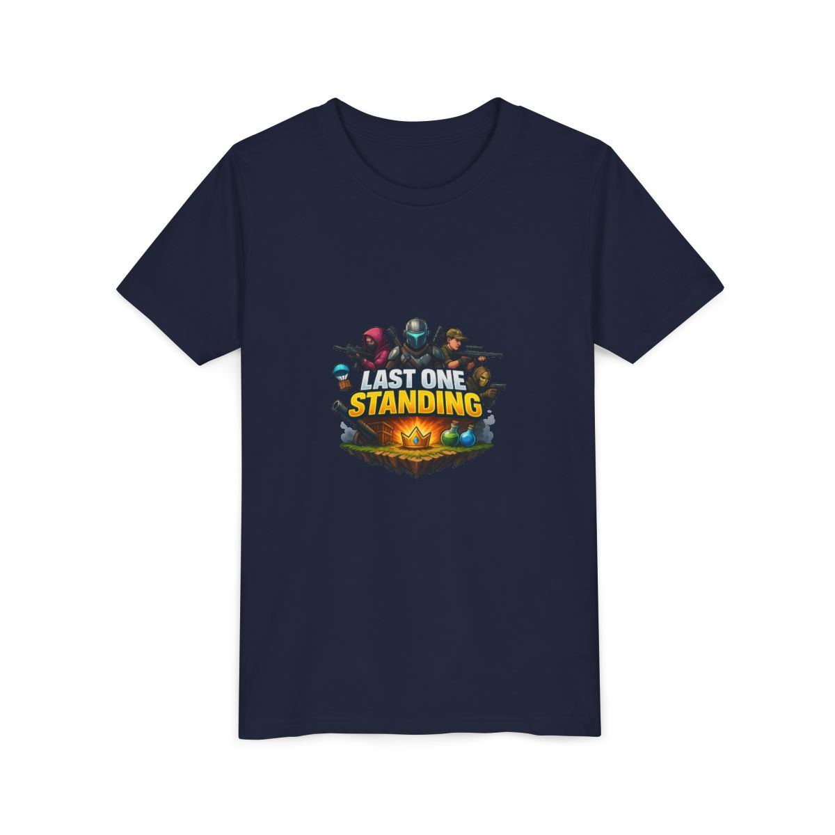 Last One Standing Battle Royale Gamer Sticker | Bold Vinyl Decal (Kids)