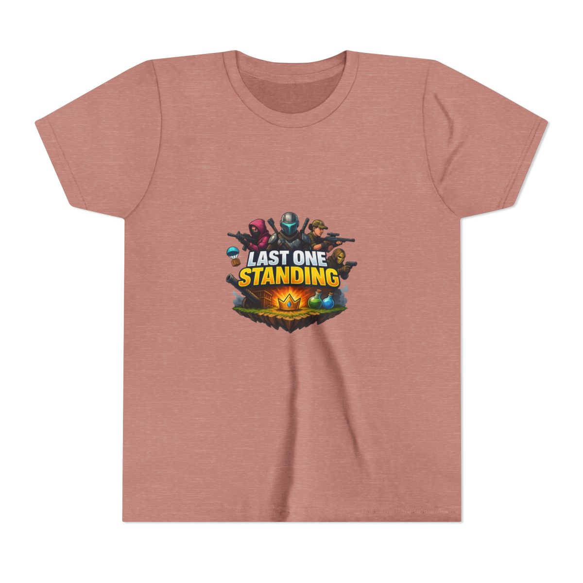 Last One Standing Battle Royale Gamer Sticker | Bold Vinyl Decal (Kids)